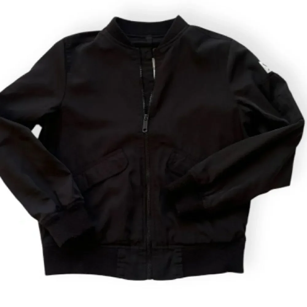 Abercrombie & Fitch Kids Boys Bomber Black Jacket Sz 11/12 (unisex)